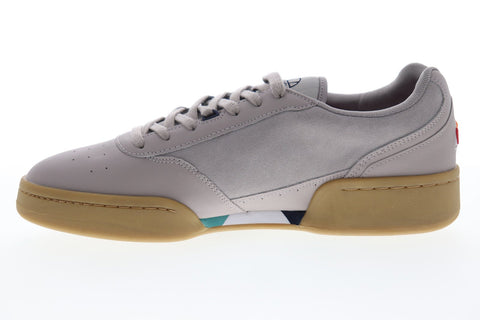 Ellesse Piacentino BDG 6-10126 Mens Purple Leather Lace Up Low Top Sneakers Shoes