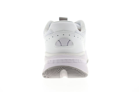 Ellesse Massello Text 6-10145 Mens White Mesh Low Top Lifestyle Sneakers Shoes