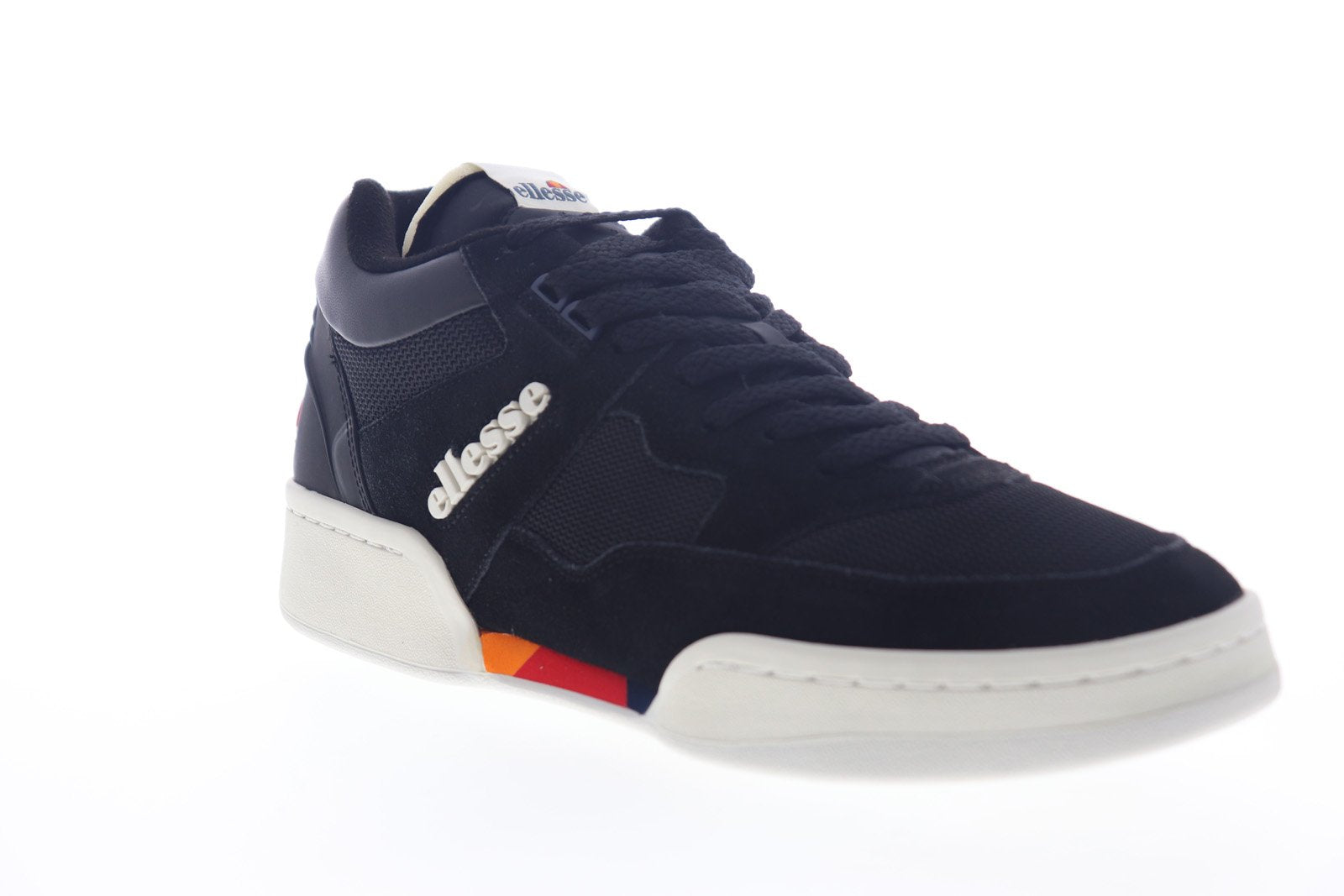 Ellesse Piazza Suede AM 6-10318 Mens Black Low Sneakers Shoes Size 10 Ellesse Piazza Suede AM 6-10318 Mens Black Low Top Lifestyle  main image 2