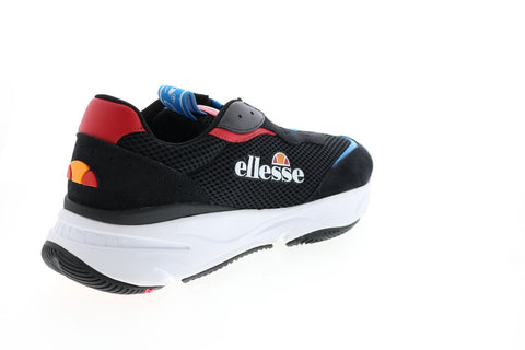 Ellesse Massello 6-10339 Mens Black Mesh Lace Up Lifestyle Sneakers Shoes