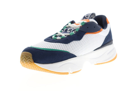Ellesse Massello Text 6-10340 Mens White Mesh Lace Up Low Top Sneakers Shoes