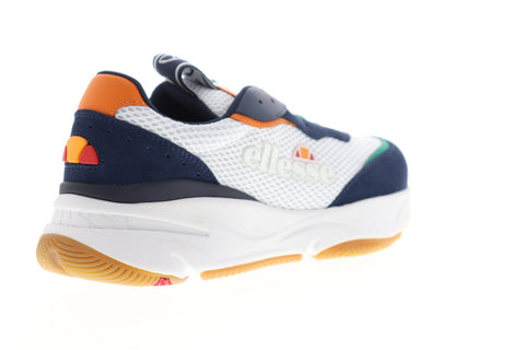 Ellesse Massello Text 6-10340 Mens White Mesh Lace Up Low Top Sneakers Shoes
