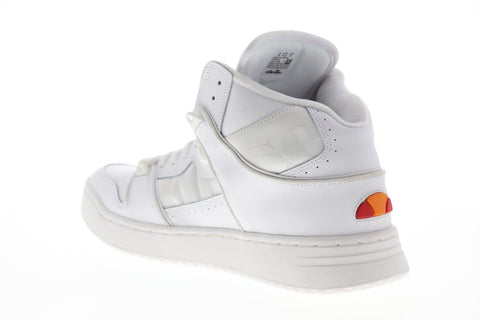 Ellesse Assist HI 6-10349 Mens White Leather Lace Up High Top Sneakers Shoes