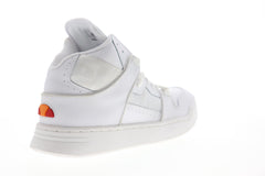 Ellesse Assist 6-10349 Mens White Leather High Top Lifestyle Sneake - Ruze Shoes