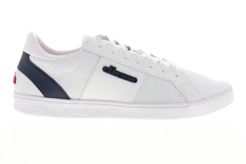 Ellesse LS-80 6-10356 Mens White Leather Low Top Lifestyle Sneakers Shoes