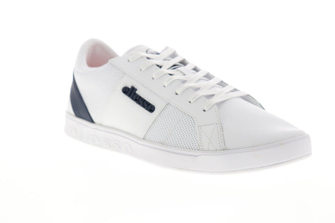 Ellesse LS-80 6-10356 Mens White Leather Low Top Lifestyle Sneakers Shoes