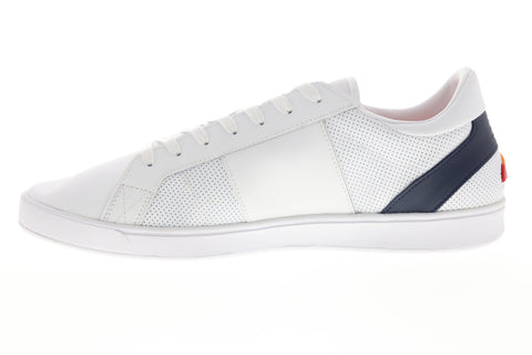 Ellesse LS-80 6-10356 Mens White Leather Low Top Lifestyle Sneakers Shoes
