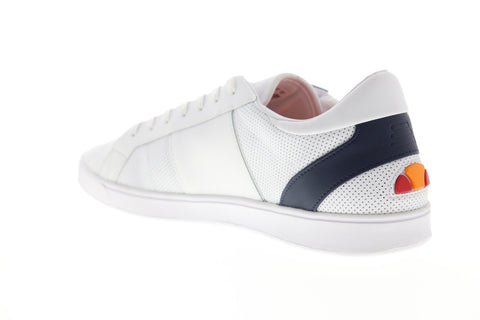 Ellesse LS-80 6-10356 Mens White Leather Low Top Lifestyle Sneakers Shoes