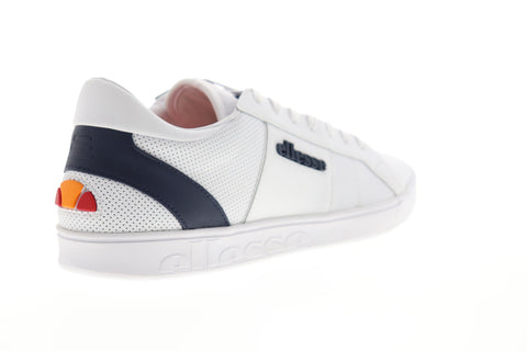 Ellesse LS-80 6-10356 Mens White Leather Low Top Lifestyle Sneakers Shoes