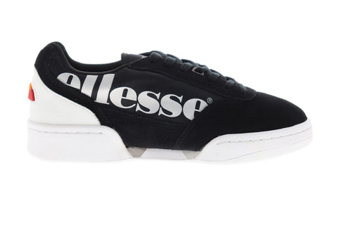 Ellesse Piacentino 6-10359 Mens Black Suede Low Top Lifestyle Sneakers Shoes
