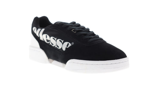 Ellesse Piacentino 6-10359 Mens Black Suede Low Top Lifestyle Sneakers Shoes
