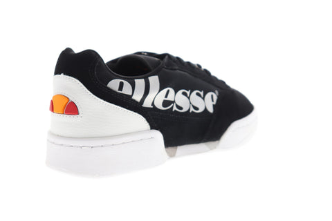 Ellesse Piacentino 6-10359 Mens Black Suede Low Top Lifestyle Sneakers Shoes