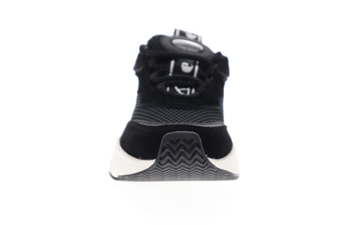 Ellesse Massello Text 6-13610 Mens Black Mesh Lace Up Low Top Sneakers Shoes