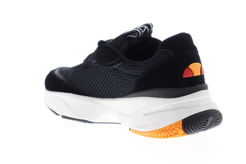 Ellesse Massello Text 6-13610 Mens Black Mesh Lace Up Low Top Sneakers Shoes