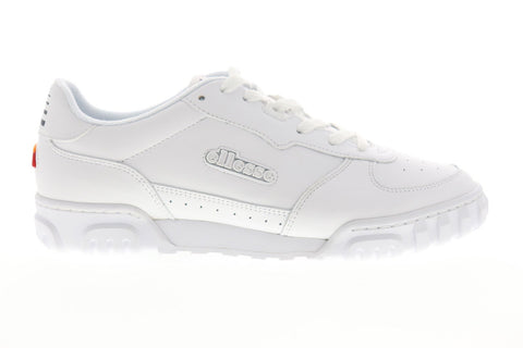 Ellesse Tanker LO 6-13670 Mens White Leather Lace Up Low Top Sneakers Shoes