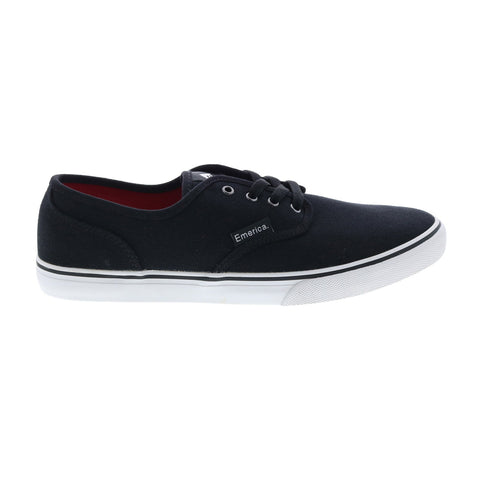 Emerica Wino Cruiser 6101000097976 Mens Black Canvas Skate Sneakers Shoes
