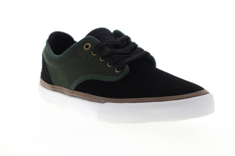 Emerica Wino G6 6101000104985 Mens Black Green Suede Lace Up Athletic Skate Shoes