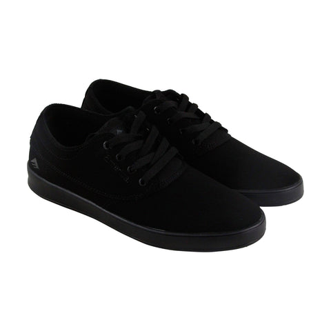 Emerica Emery101000107 Mens Black Suede Low Top Athletic Surf Skate Shoes