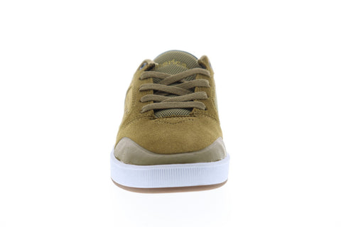 Emerica Dissent Mens Brown Suede Athletic Lace Up Skate Shoes