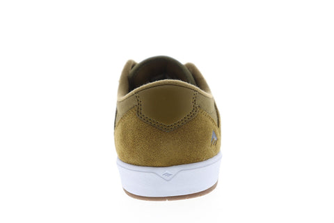 Emerica Dissent Mens Brown Suede Athletic Lace Up Skate Shoes