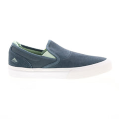 Emerica Wino G6 Slip-On Mens Gray Suede Skate Inspired Sneakers Shoes