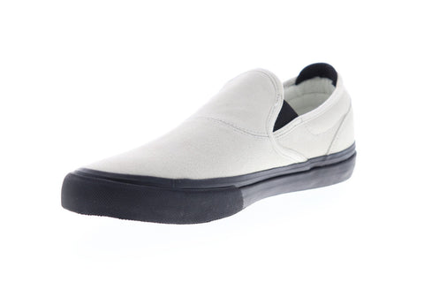 Emerica Wino G6 Slip On 6101000111110 Mens White Athletic Skate Shoes