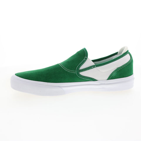 Emerica Wino G6 Slip-On 6101000111313 Mens Green Suede Skate Sneakers Shoes