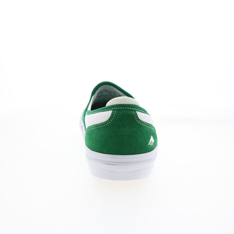Emerica Wino G6 Slip-On 6101000111313 Mens Green Suede Skate Sneakers Shoes