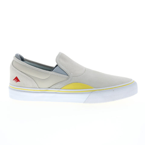 Emerica Wino G6 6101000111360 Mens Gray Suede Skate Inspired Sneakers Shoes