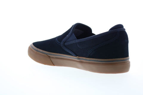 Emerica Wino G6 Slip On 6101000111460 Mens Blue Suede Slip On Athletic Skate Shoes