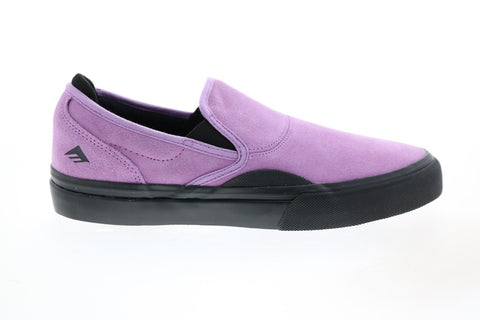 Emerica Wino G6 Slip-On Mens Purple Suede Skate Inspired Sneakers Shoes