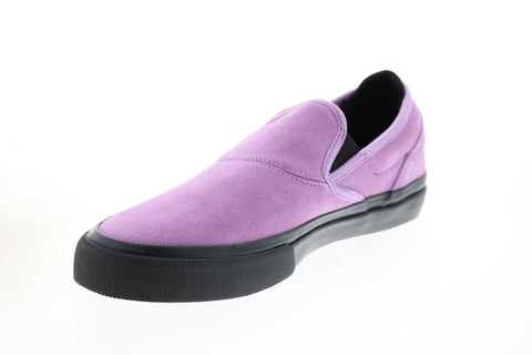 Emerica Wino G6 Slip-On Mens Purple Suede Skate Inspired Sneakers Shoes
