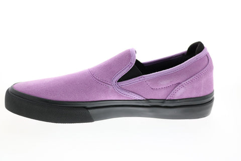 Emerica Wino G6 Slip-On Mens Purple Suede Skate Inspired Sneakers Shoes
