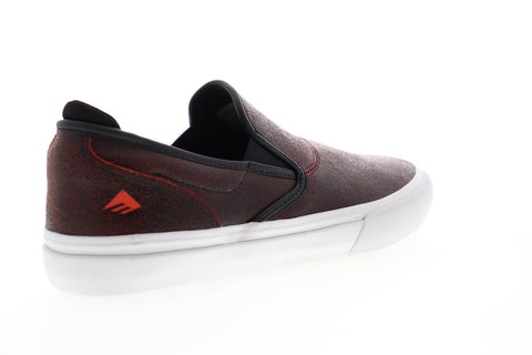 Emerica Wino G6 Slip On 6101000111599 Mens Red Leather Athletic Skate Shoes