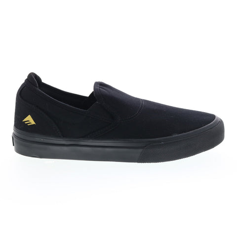 Emerica Wino G6 Slip-On 6101000111995 Mens Black Canvas Skate Sneakers Shoes