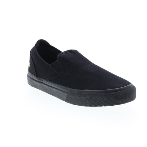 Emerica Wino G6 Slip-On 6101000111995 Mens Black Canvas Skate Sneakers Shoes