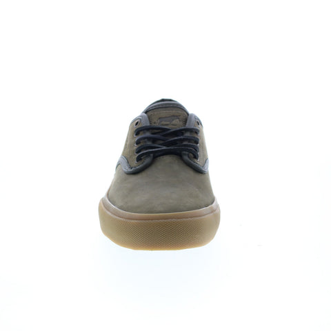 Emerica Wino Standard 6101000118356 Mens Green Leather Skate Sneakers Shoes