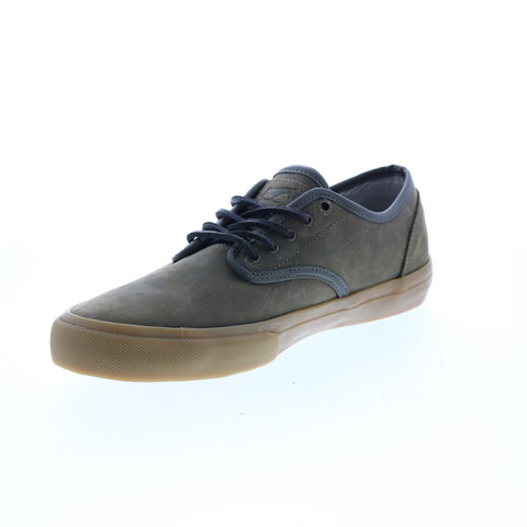 Emerica Wino Standard 6101000118356 Mens Green Leather Skate Sneakers Shoes