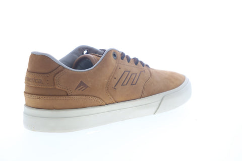 Emerica The Low Vulc 6101000131200 Mens Brown Skate Inspired Sneakers Shoes