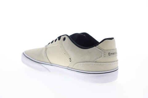 Emerica The Low Vulc Slam Victor 6101000131282 Mens Beige Suede Athletic Skate Shoes