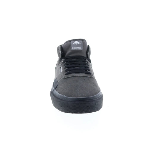Emerica Pillar 6101000132030 Mens Gray Suede Skate Inspired Sneakers Shoes