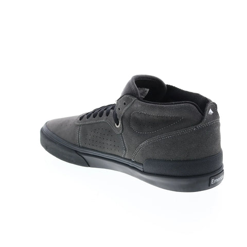 Emerica Pillar 6101000132030 Mens Gray Suede Skate Inspired Sneakers Shoes
