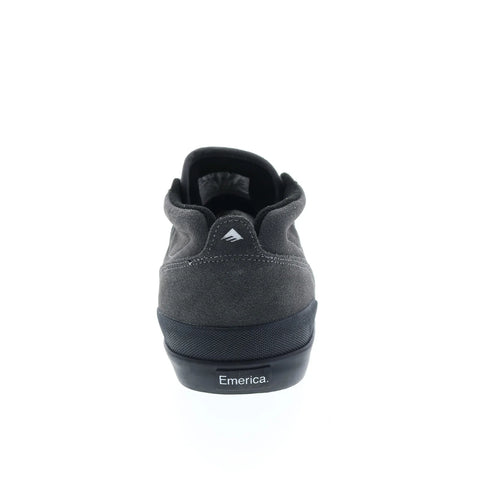 Emerica Pillar 6101000132030 Mens Gray Suede Skate Inspired Sneakers Shoes