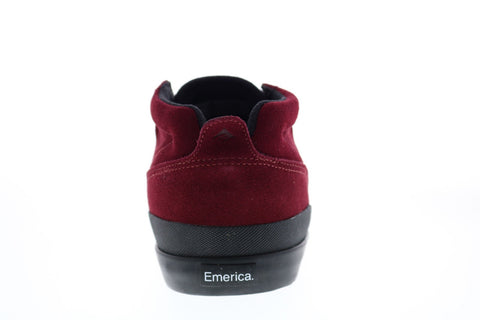 Emerica Pillar 6101000132626 Mens Red Suede Skate Inspired Sneakers Shoes