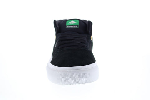 Emerica Pillar 6101000132715 Mens Black Suede Skate Inspired Sneakers Shoes