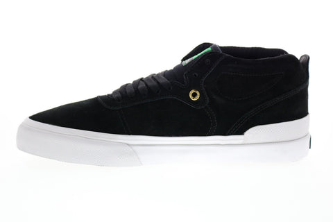 Emerica Pillar 6101000132715 Mens Black Suede Skate Inspired Sneakers Shoes