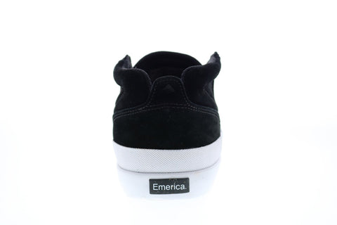 Emerica Pillar 6101000132715 Mens Black Suede Skate Inspired Sneakers Shoes