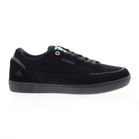 Emerica Gamma 6101000137004 Mens Black Suede Skate Inspired Sneakers Shoes