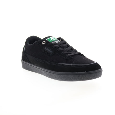 Emerica Gamma 6101000137004 Mens Black Suede Skate Inspired Sneakers Shoes