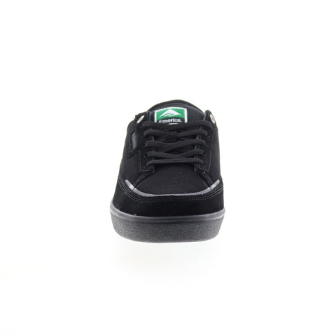 Emerica Gamma 6101000137004 Mens Black Suede Skate Inspired Sneakers Shoes